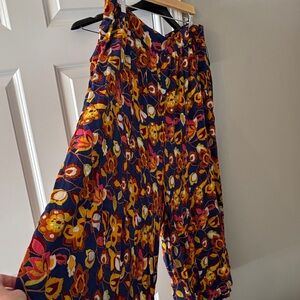 Modcloth Vibrant Floral Wide Leg Pants